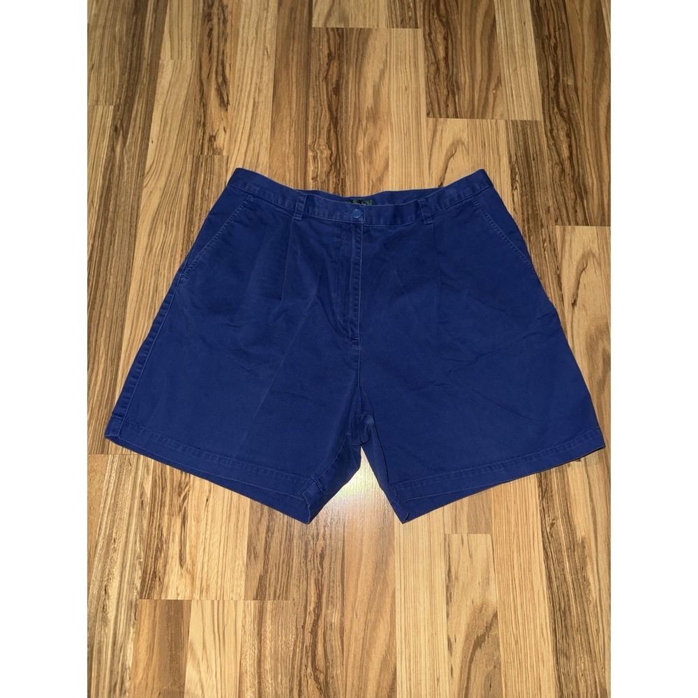 VTG Lauren Ralph Lauren Blue Chino Shorts Women's Size 14